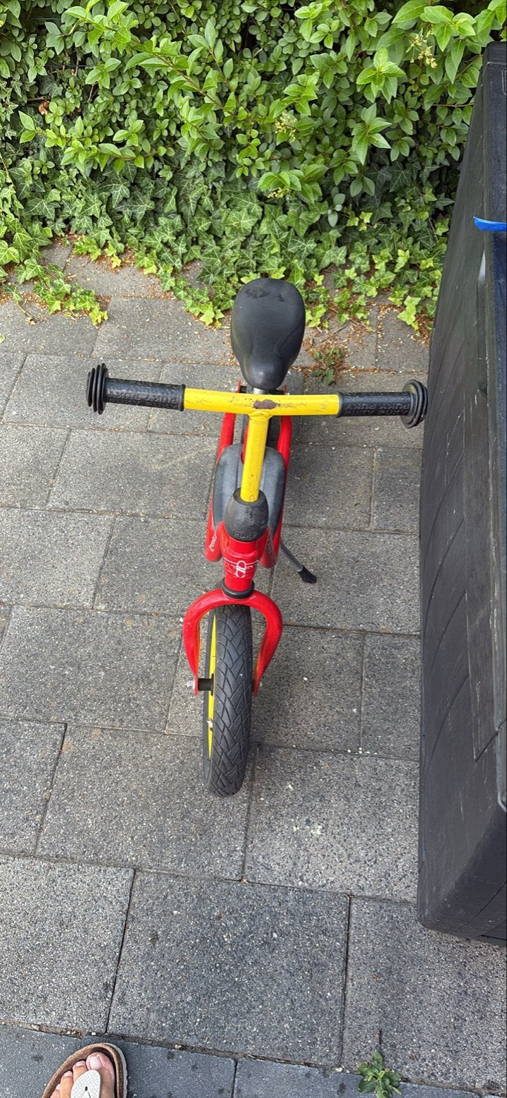 Puky Loopfiets Rood/Geel - Zo goed als nieuw, Ophalen, Gebruikt, Loopfiets
