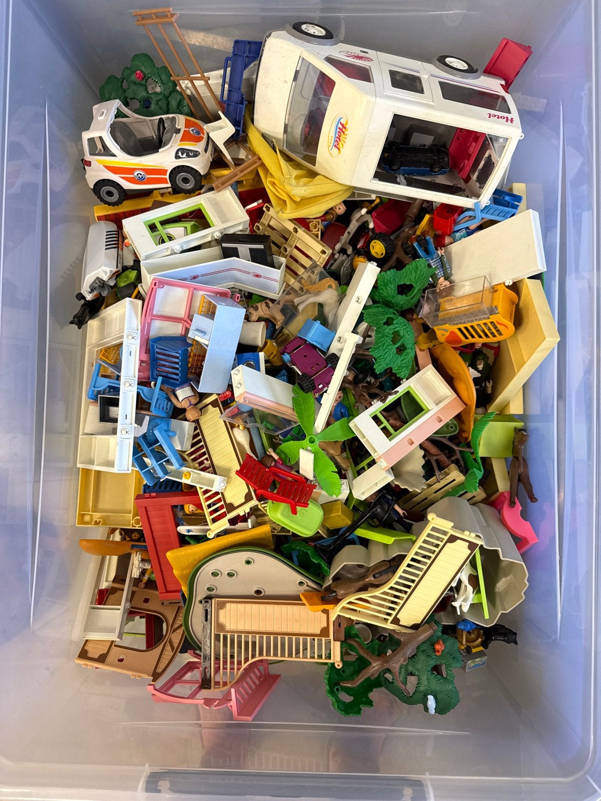 Grote bak playmobiel, Ophalen of Verzenden, Zo goed als nieuw