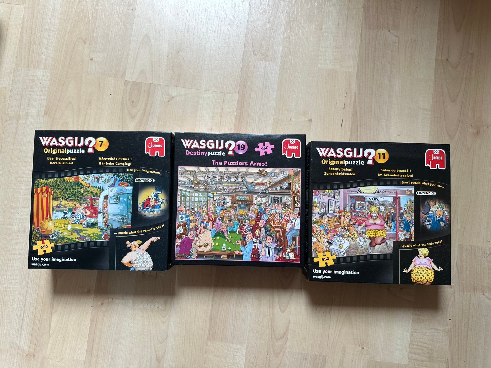 Wasgij puzzels, Hobby en Vrije tijd, Denksport en Puzzels, Ophalen, 500 t/m 1500 stukjes, Gebruikt, Legpuzzel