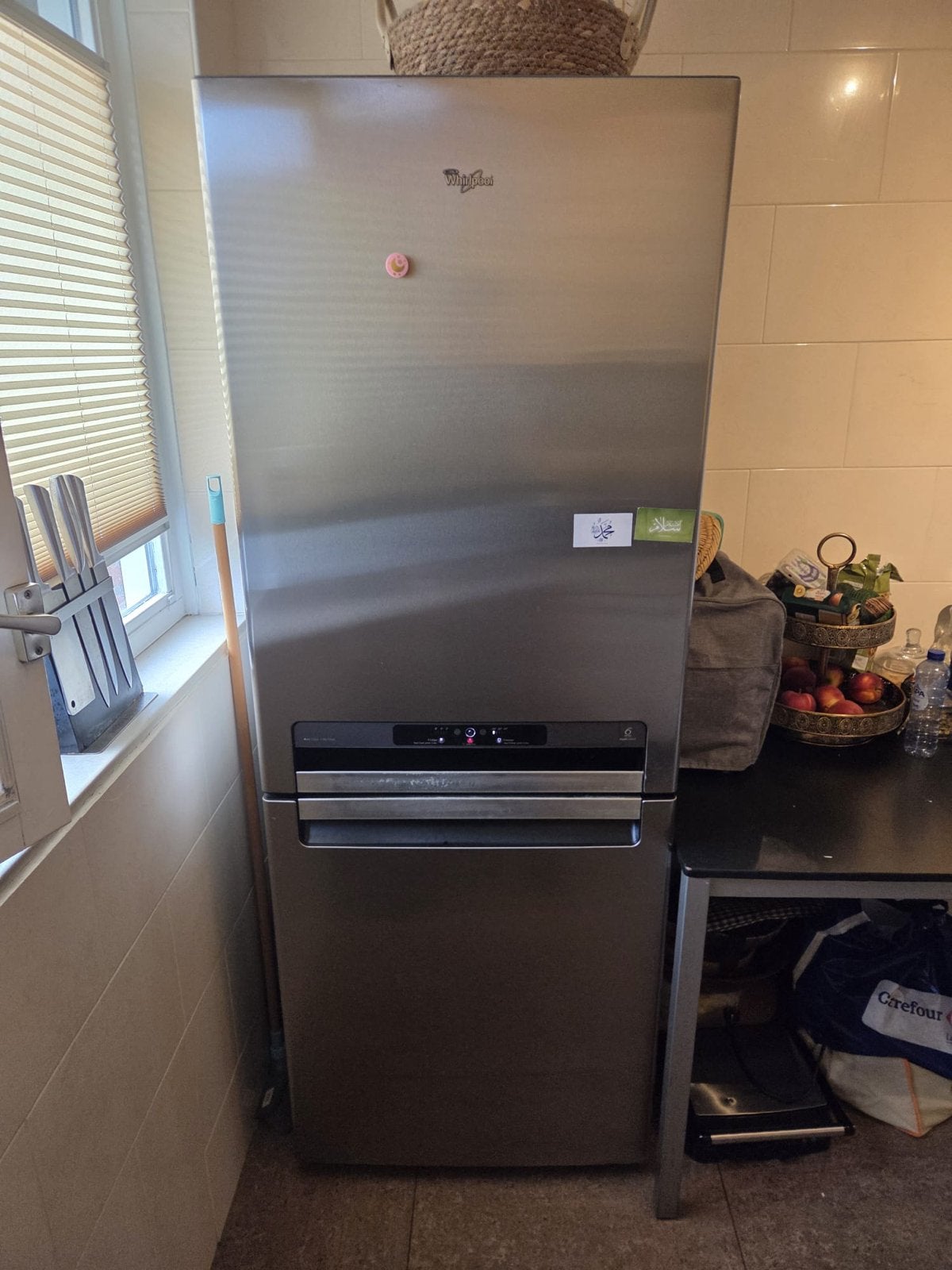 Whirlpool koel-vriescombinatie met 6th Sense FreshControl, Ophalen, Gebruikt, 200 liter of meer, 60 cm of meer