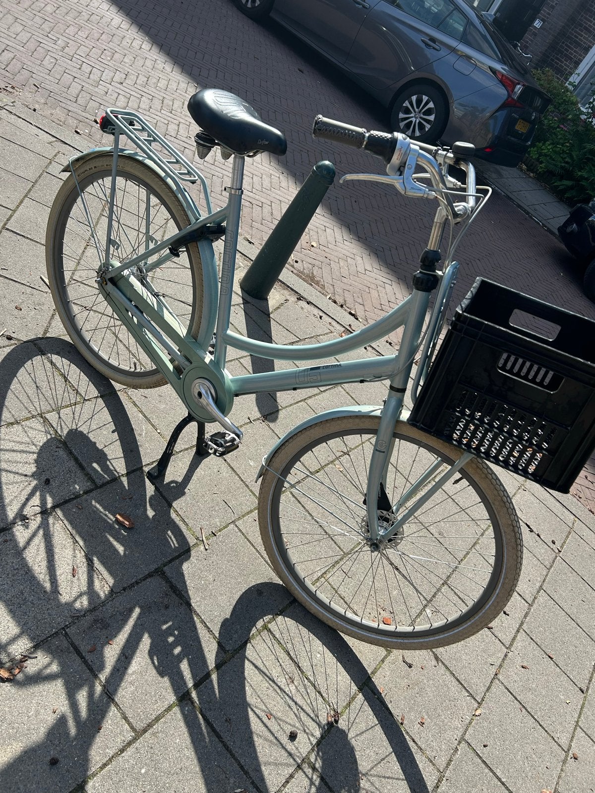 Cortina fiets - 28 inch - Lichtblauw, Fietsen en Brommers, Fietsen | Dames | Damesfietsen, Ophalen, Zo goed als nieuw, Overige merken