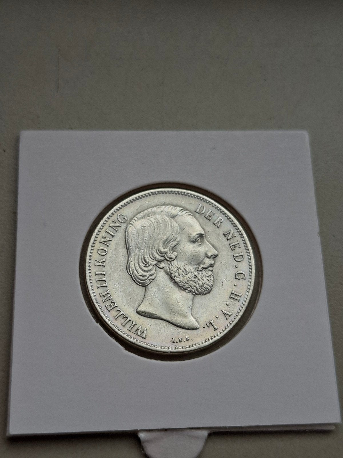 1 gulden 1861 prachtig mooi willem III 3, 1 gulden, Koning Willem III, Zilver, Ophalen of Verzenden
