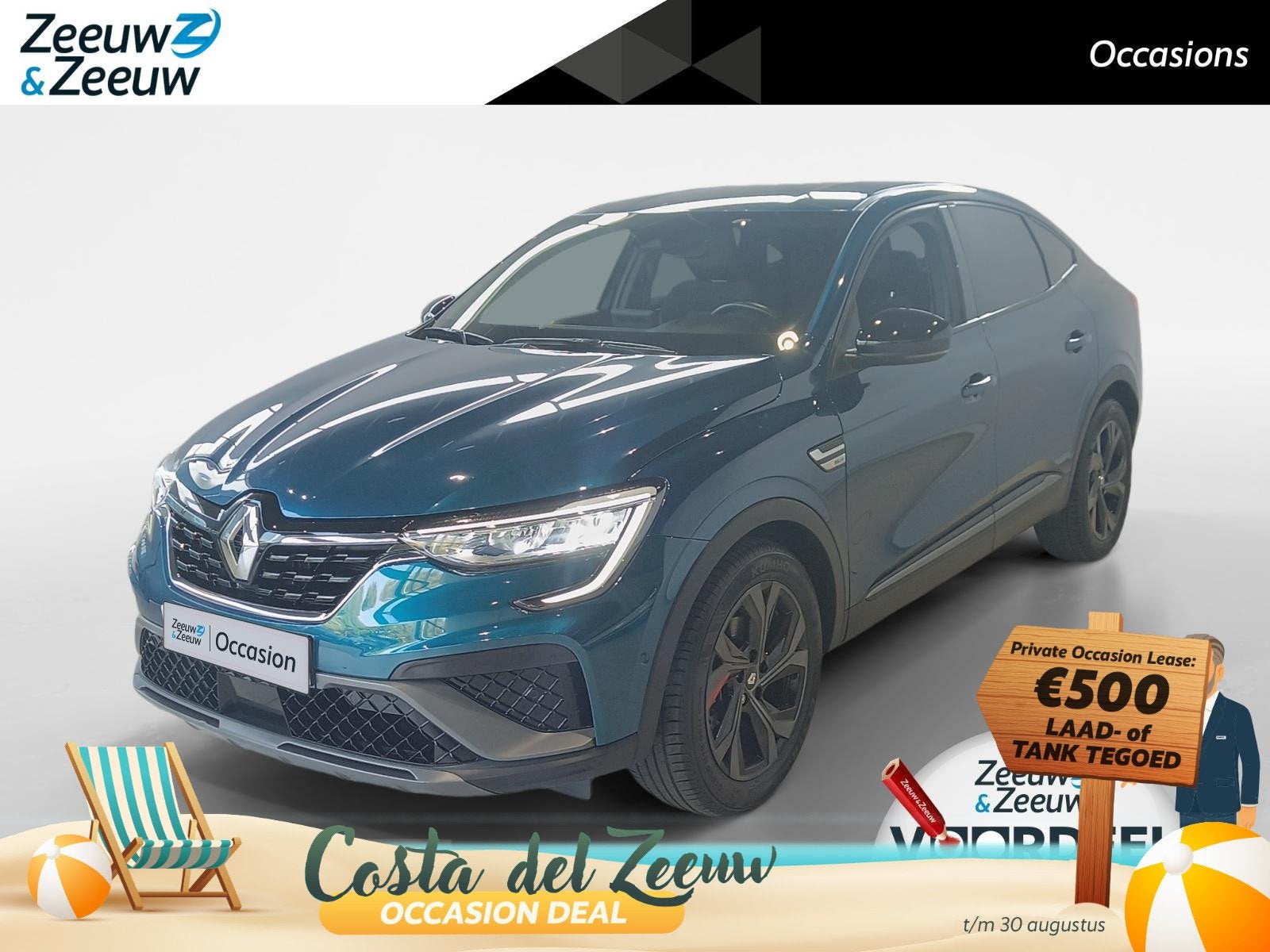 Renault Arkana 1.6 E-Tech Hybrid 145 R.S. Line *Automaat*Nav, Auto's, Renault, Gebruikt, Blauw, Origineel Nederlands, Bedrijf