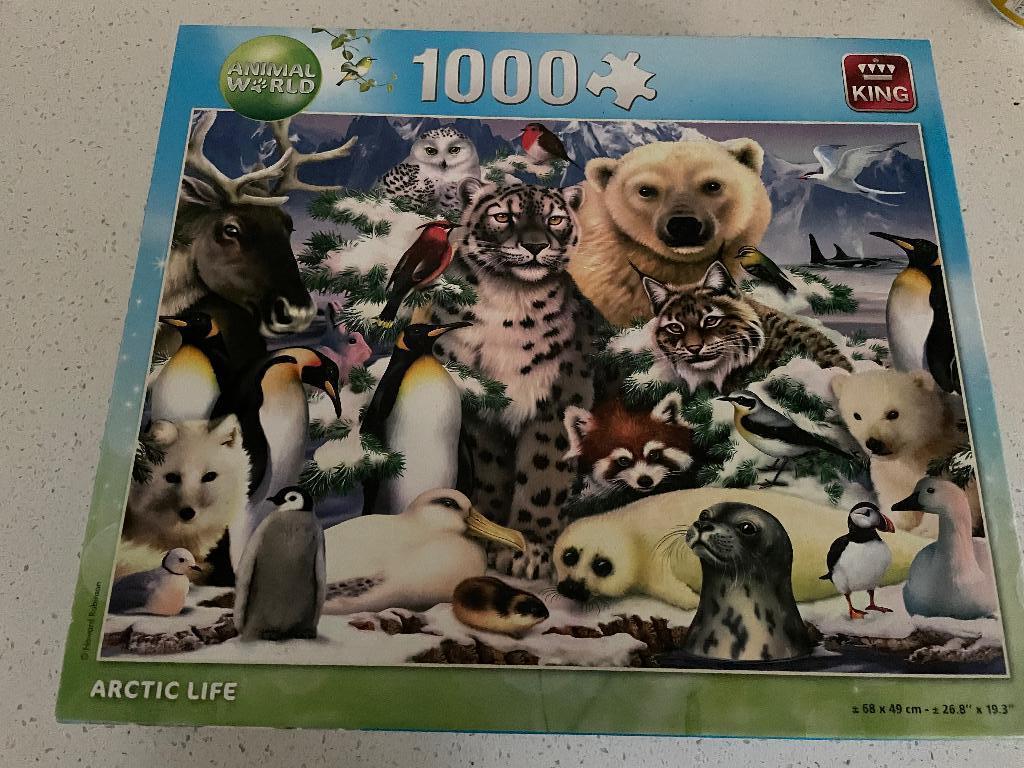Legpuzzel “Arctic life” 1000 stukjes, Ophalen of Verzenden, 500 t/m 1500 stukjes, Zo goed als nieuw, Legpuzzel