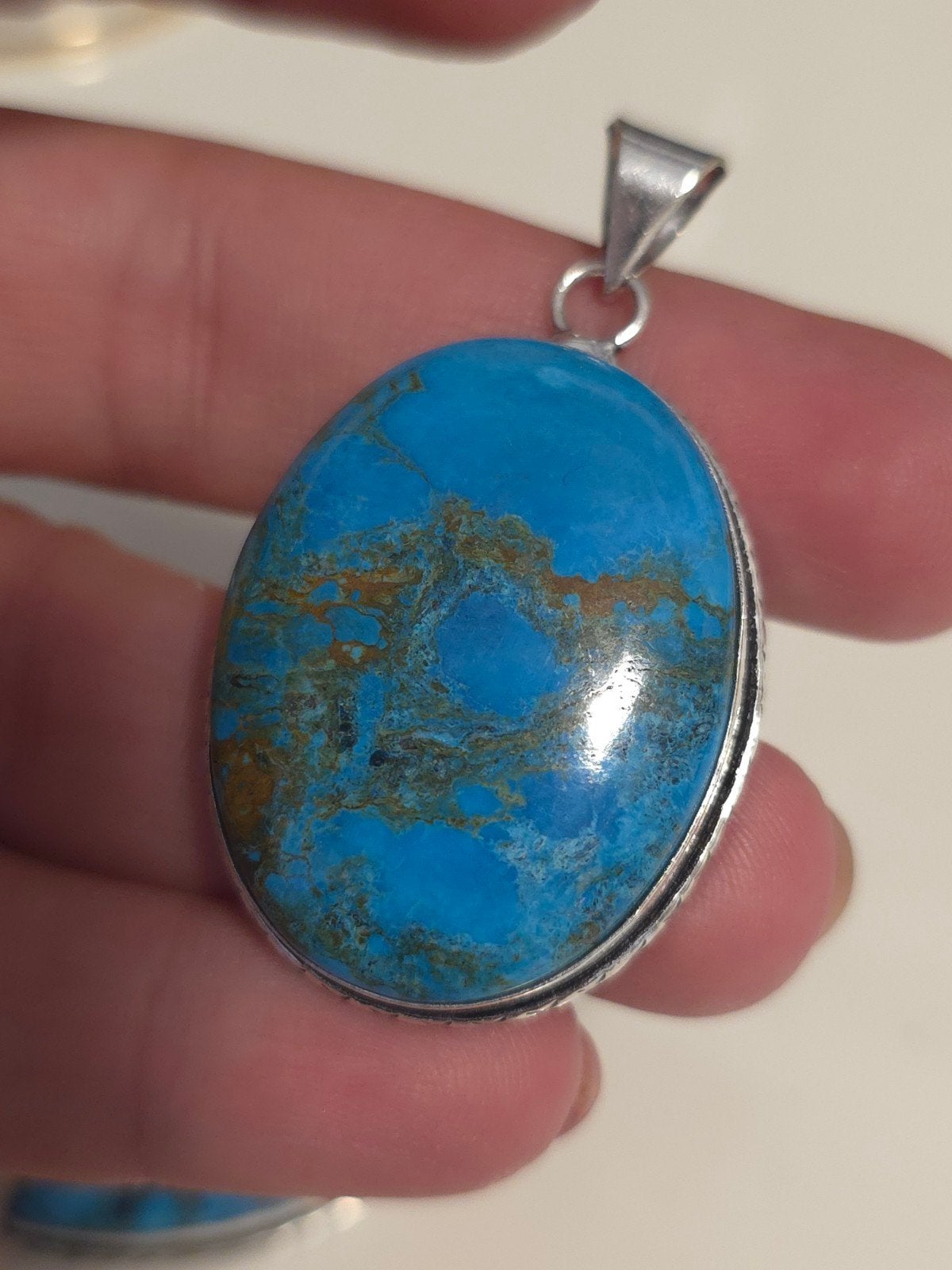 Turquoise hanger, Overige materialen, Overige voorstellingen, Blauw, Zwanensingel 239