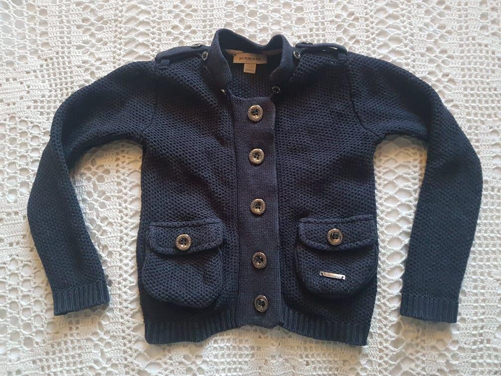 Burberry vest donkerblauw 104, Ophalen of Verzenden, Zo goed als nieuw, Jongen of Meisje, Trui of Vest