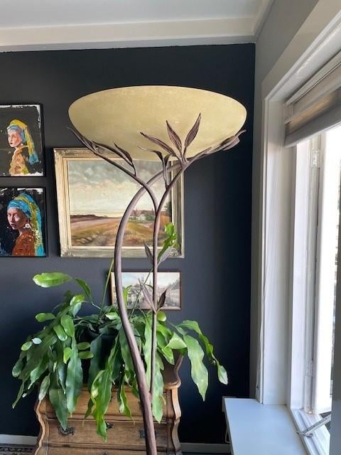 Selency Olivia de Banci vloerlamp vintage retro staande lamp, Ophalen, Glas, #selency #vintage #retro, Zo goed als nieuw