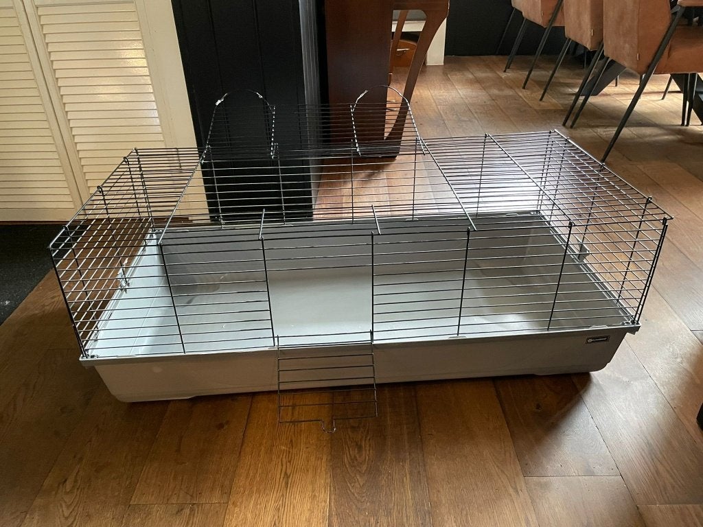 Caviakooi & dwergkonijnenkooi, 110 cm of meer, Zo goed als nieuw, Hamster, Hok