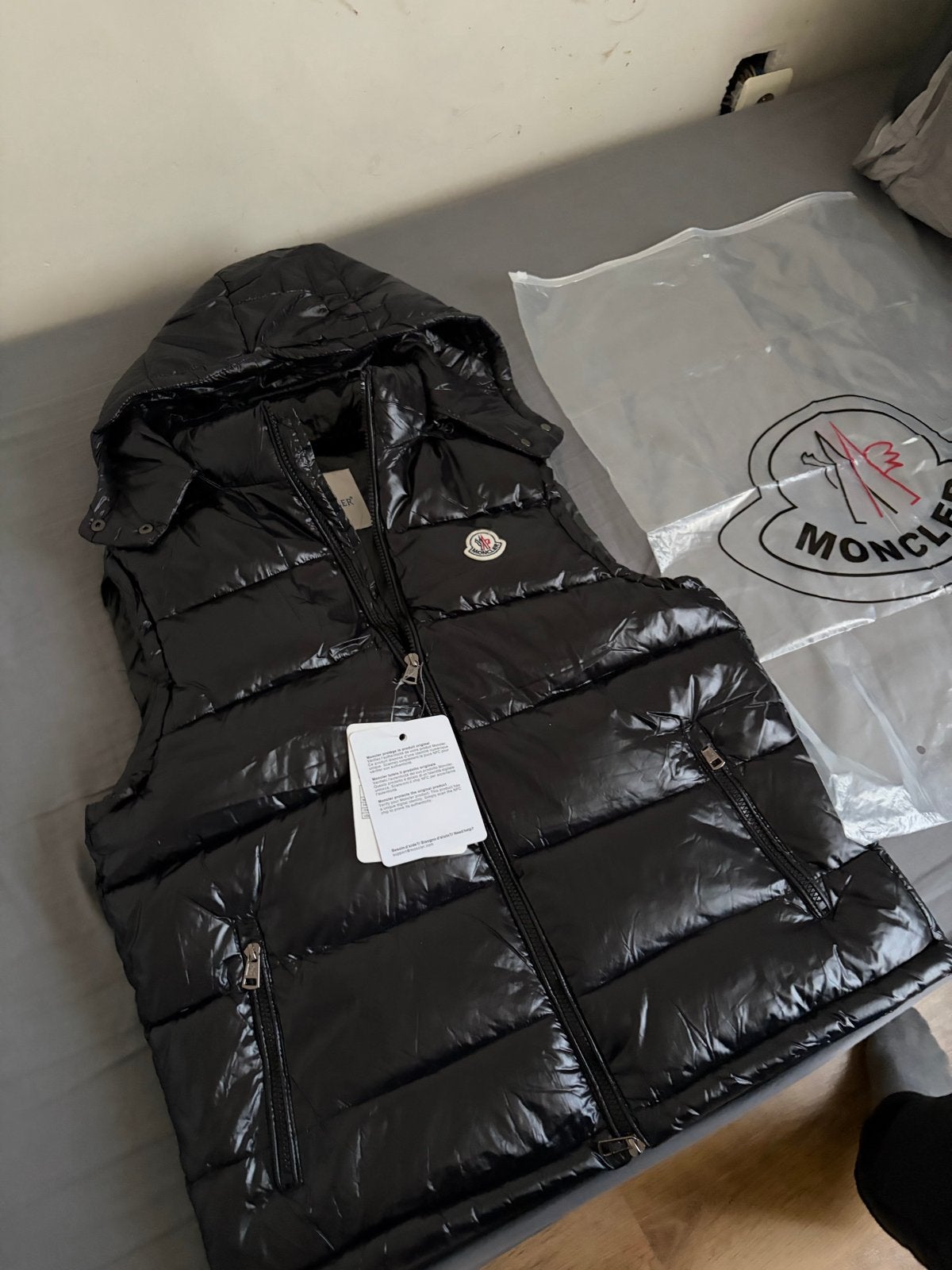 Moncler bodywarmer zwart maat S, Verzenden, Nieuw, Maat 36 (S), Zwart
