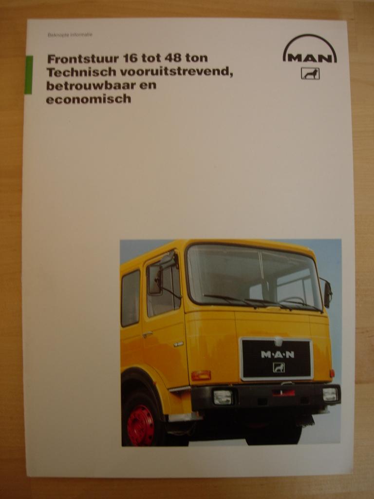 MAN Diesel 1986 Brochure – 16 t/m 48 ton – 168 t/m 440 pk, MAN Diesel, Ophalen of Verzenden, Zo goed als nieuw, Overige merken