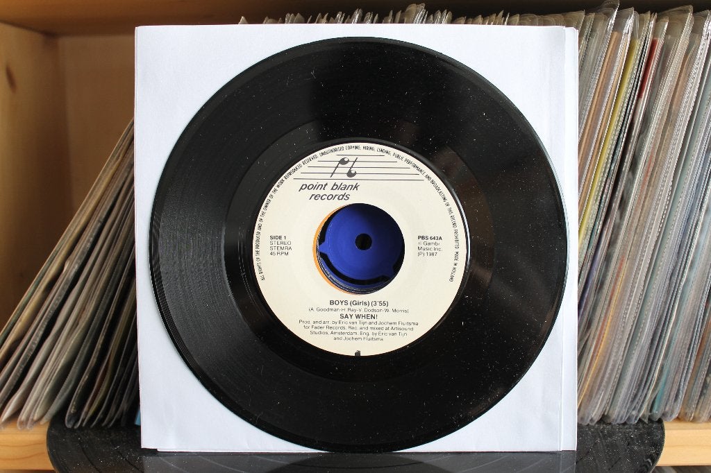 7" Single Say When! - Boys / Full Speed Ahead, Cd's en Dvd's, Vinyl Singles, Gebruikt, Pop, Overige typen, 7 inch, Ophalen of Verzenden
