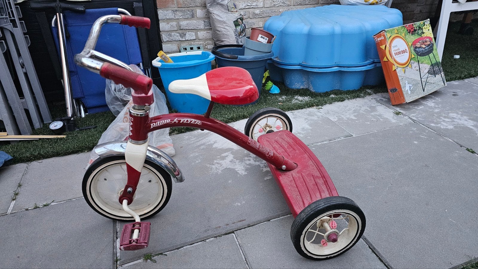 Radio Flyer driewieler rood/wit, Ophalen, Gebruikt, Radio Flyer