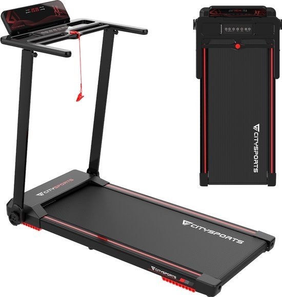 CITYSPORTS Opvouwbare Loopband met Helling & APP, Ophalen, Nieuw, Metaal, Loopband