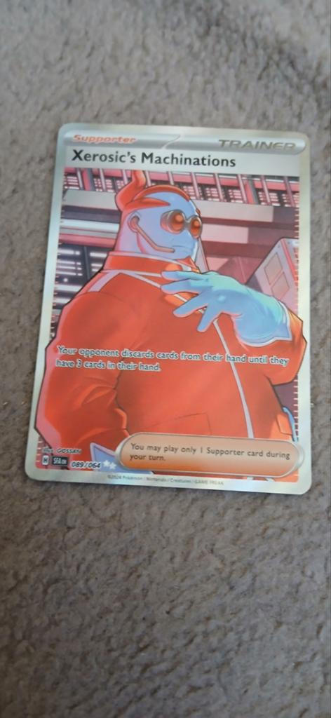 Pokemon Xerosic's Machinations full art hitje, Ophalen of Verzenden, Nieuw, Losse kaart