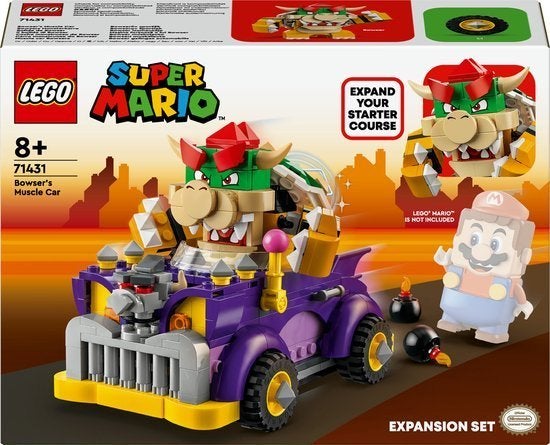 LEGO Super Mario Uitbreidingsset: Bowsers Bolide - 71431, Overige thema's, Nieuw, Ophalen of Verzenden, Complete set
