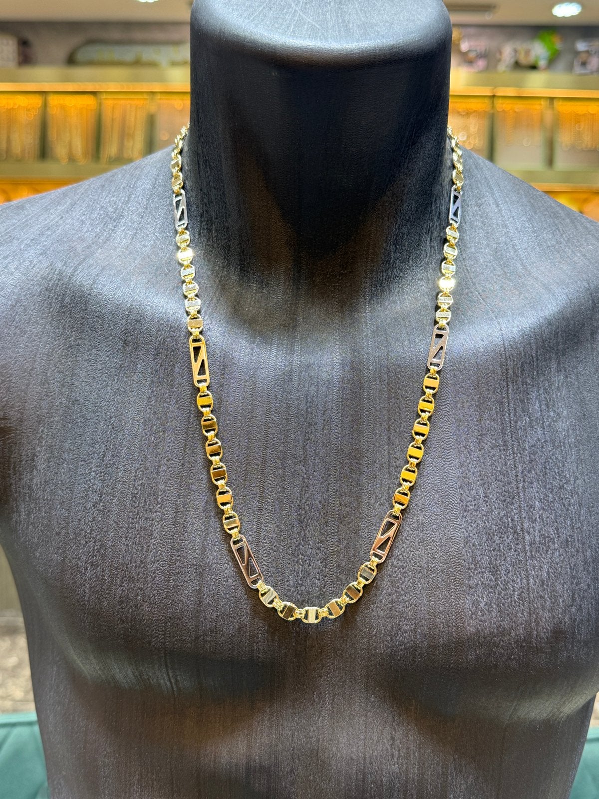14KT Goud - 28.5 Gram - Ketting - PLATTE MAGNUM, Ophalen, Nieuw, Goud