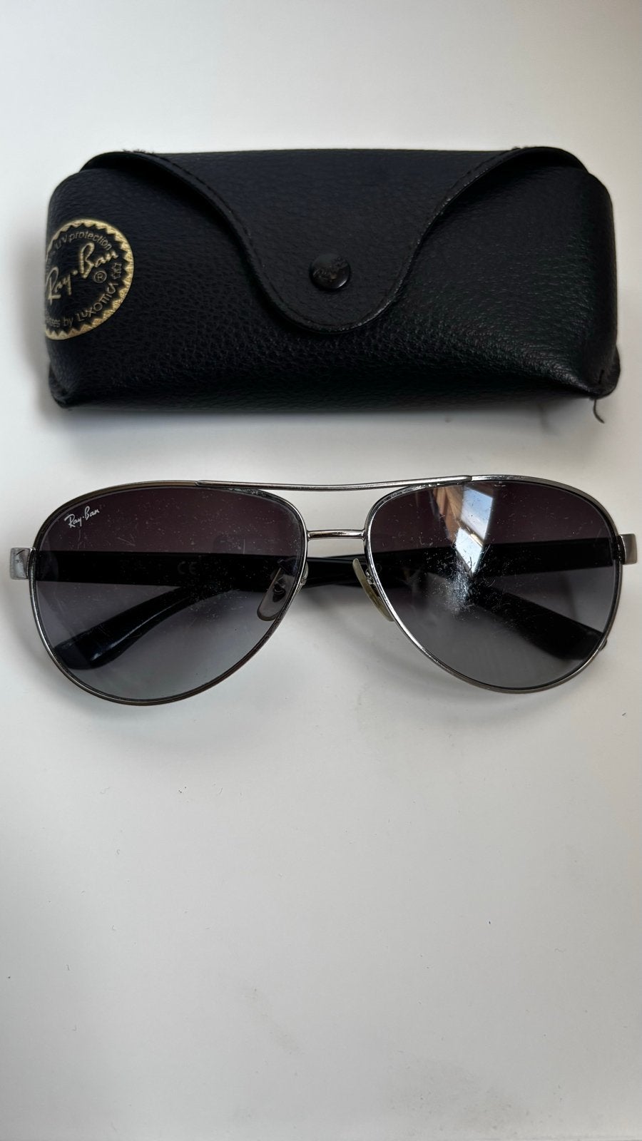 Ray-Ban Zonnebril RB 3457 zilver/Zwart, Ophalen, Gebruikt, Zonnebril, Overige kleuren