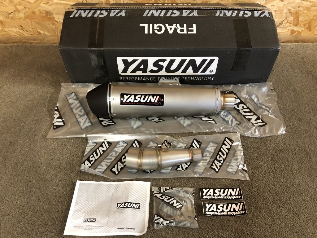 Yasuni TUB823 uitlaat demper Kawasaki Z300 2015 2016 2017, Verzenden, Industria 103, Nau 6, Canovelles (Barcelona) Spain, Nieuw