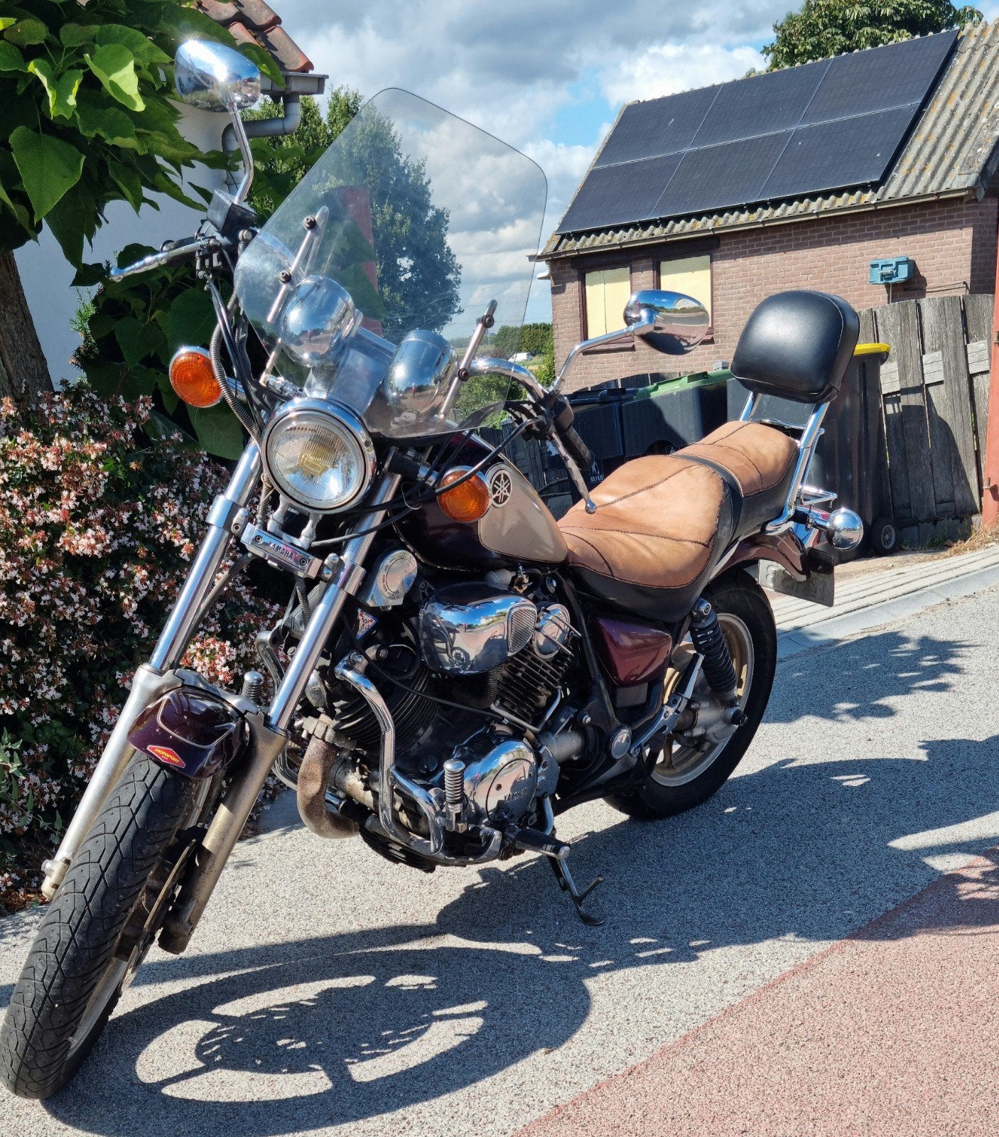 Yamaha Virago 750 uit 1990 - Unieke zadelbekleding, Particulier, Chopper