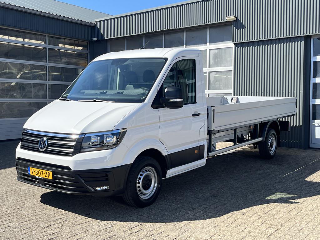 Volkswagen Crafter 35 2.0 TDI L4 Open laadbak Pick-up Airco, Auto's, Bestelauto's, Gebruikt, 4 cilinders, Volkswagen, Wit