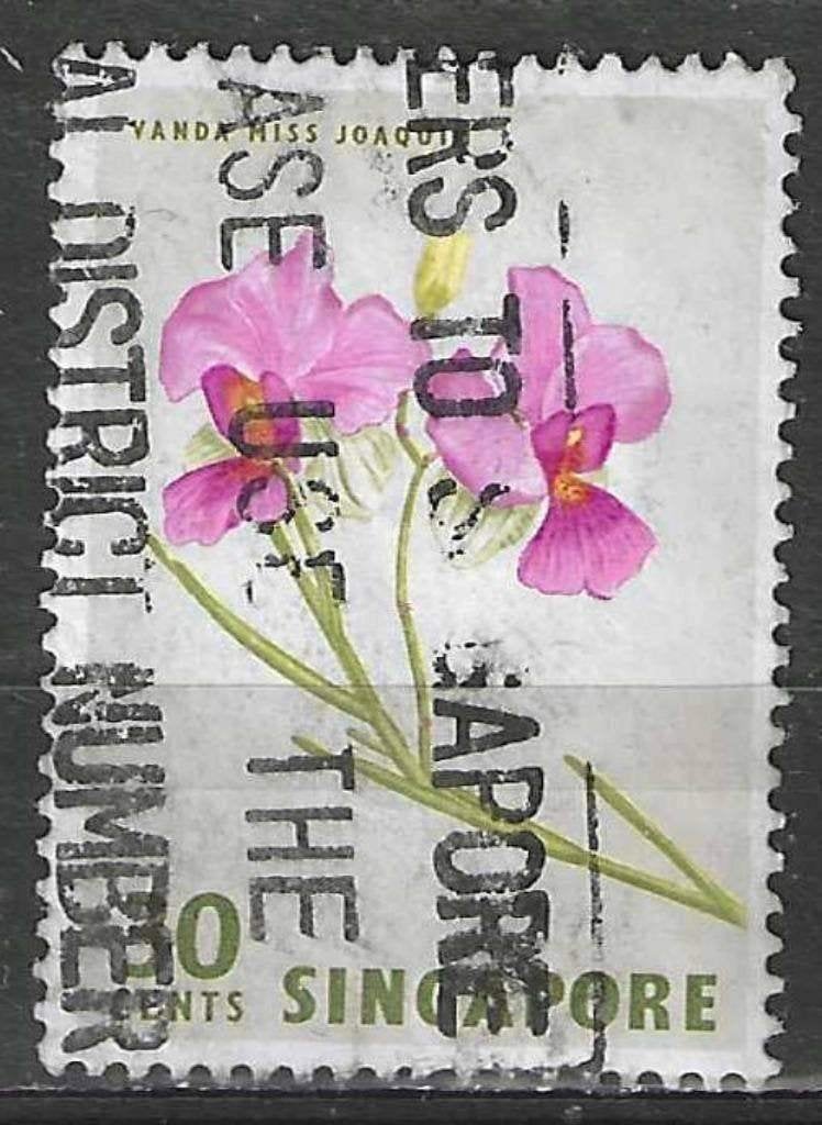 Singapore 1962/1968 - Yvert 60 - Vanda Miss Joaquim (ST), Verzenden, Gestempeld, Zuidoost-Azië