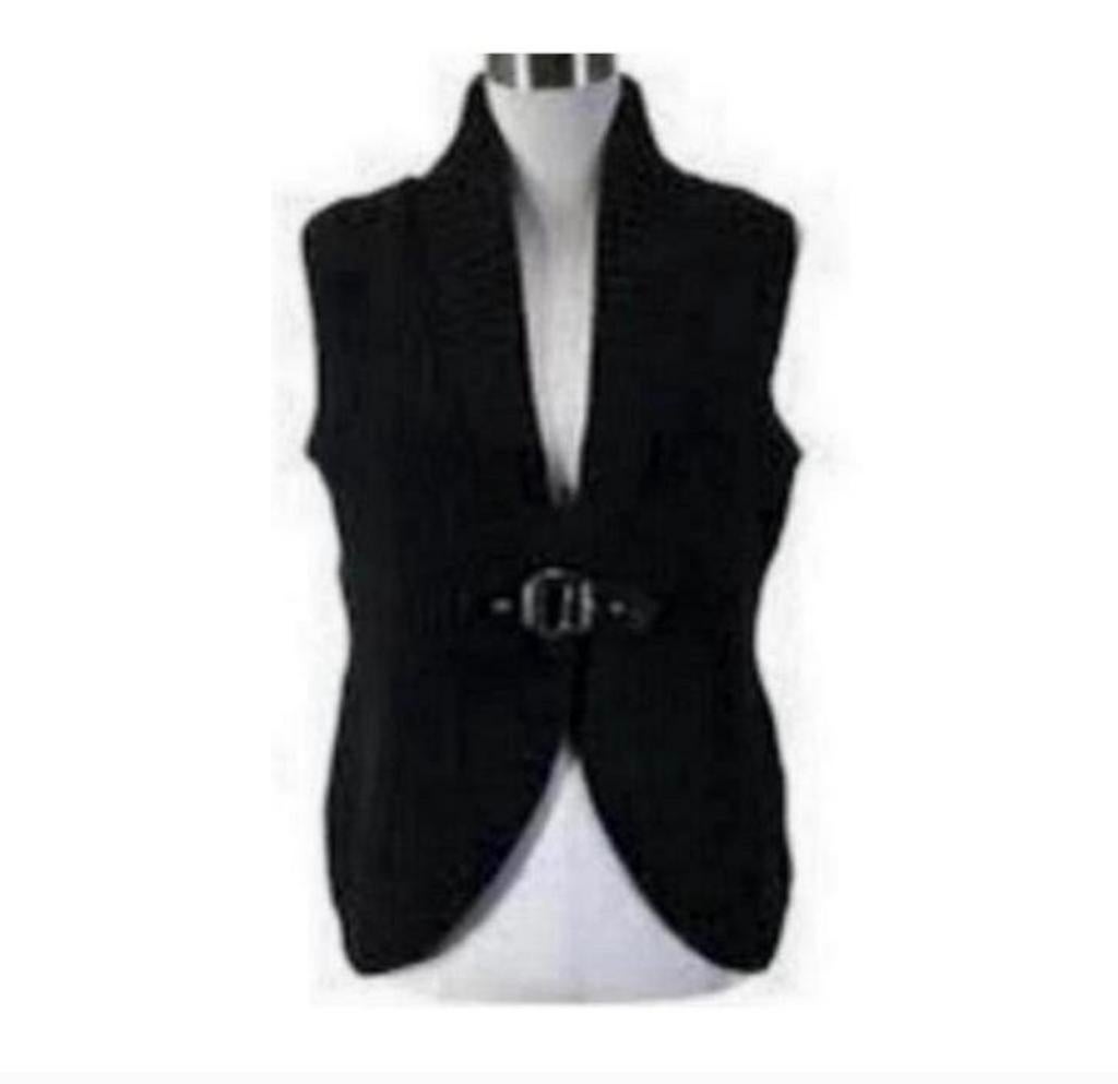 Ralph Lauren sweater vest + gesp vest zonder mouwen zwart xs, Zwart, Ophalen of Verzenden, Zo goed als nieuw, H