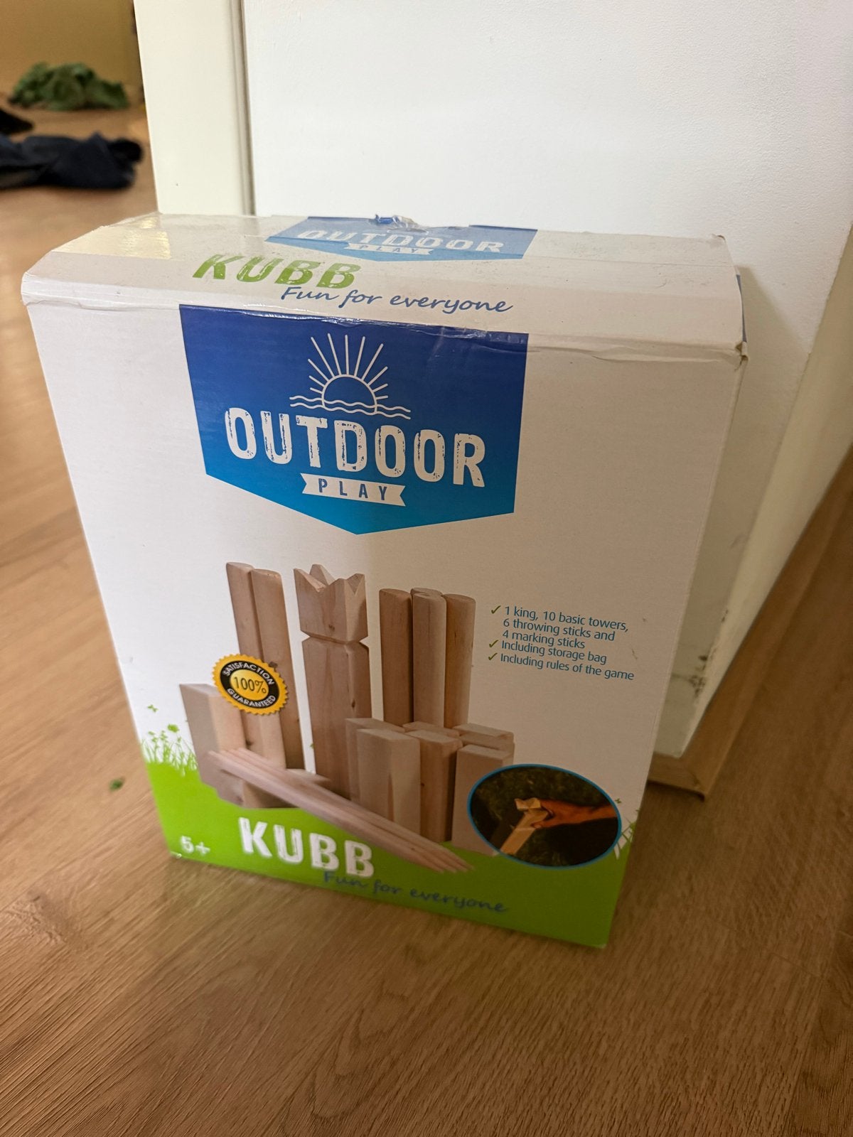 Kubb Outdoor Spel - Houten Werpspel voor Buiten, Ophalen, Gebruikt