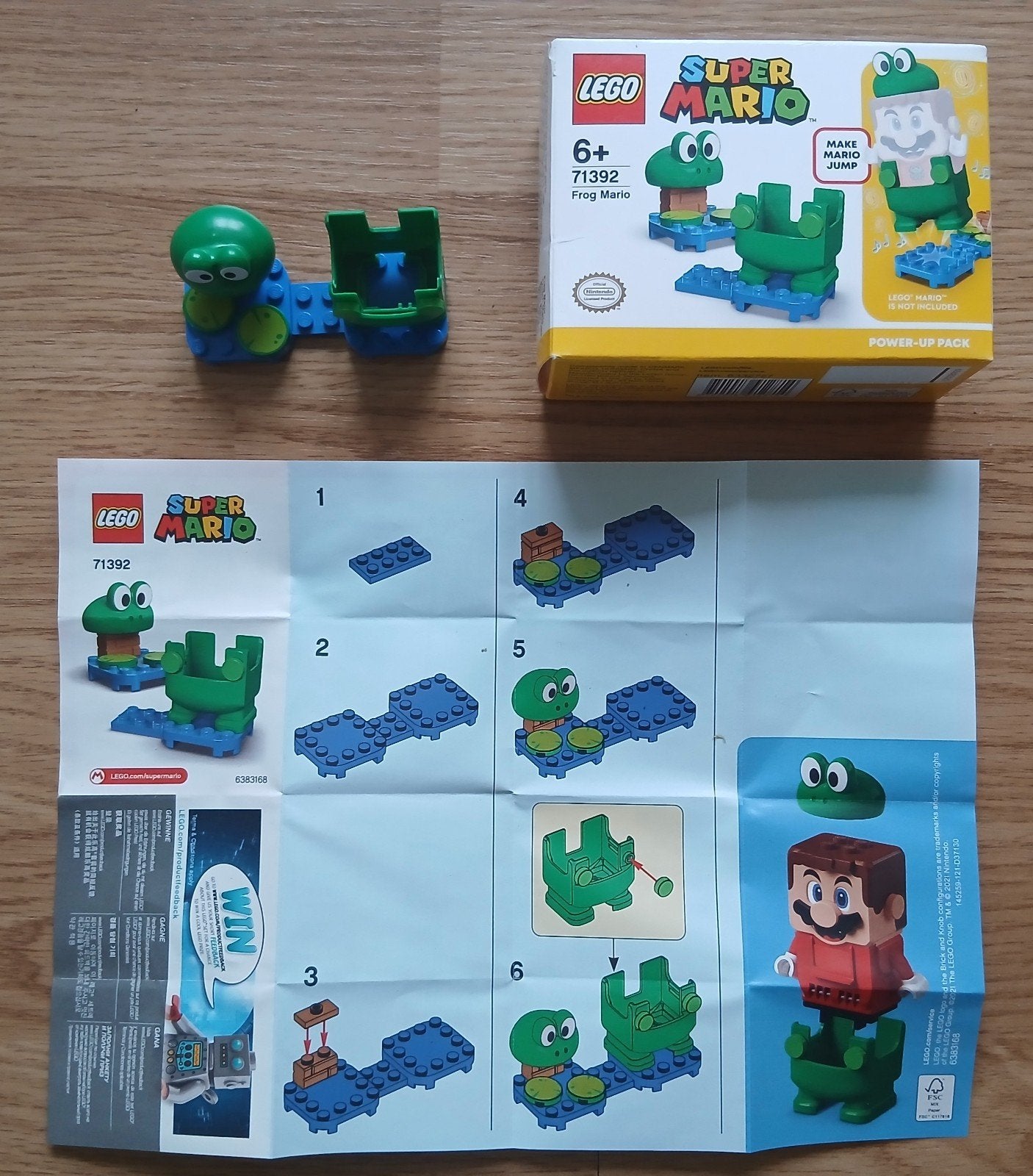 Lego Super Mario 71392 Frog Mario, Overige thema's, Lego, Ophalen of Verzenden, Zo goed als nieuw