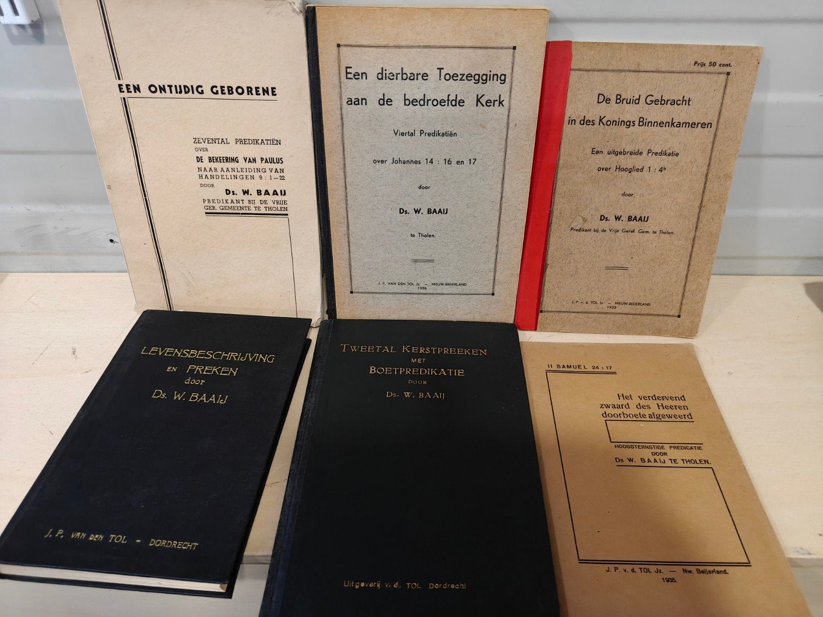 Nr. 92 ds. W. Baaij. diverse boeken., Boeken, Ophalen of Verzenden, Gelezen, Ds. W. Baaij, Christendom | Protestants