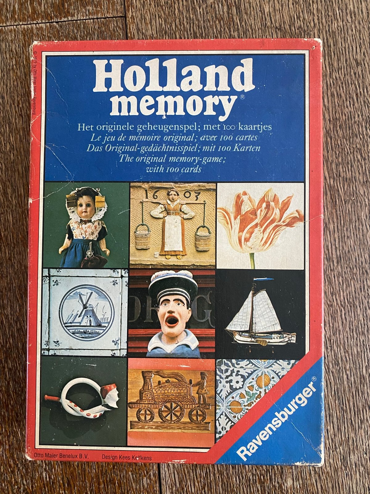 Holland Memory spel - Ravensburger (100 kaartjes), Drie of vier spelers, Ophalen of Verzenden, Gebruikt