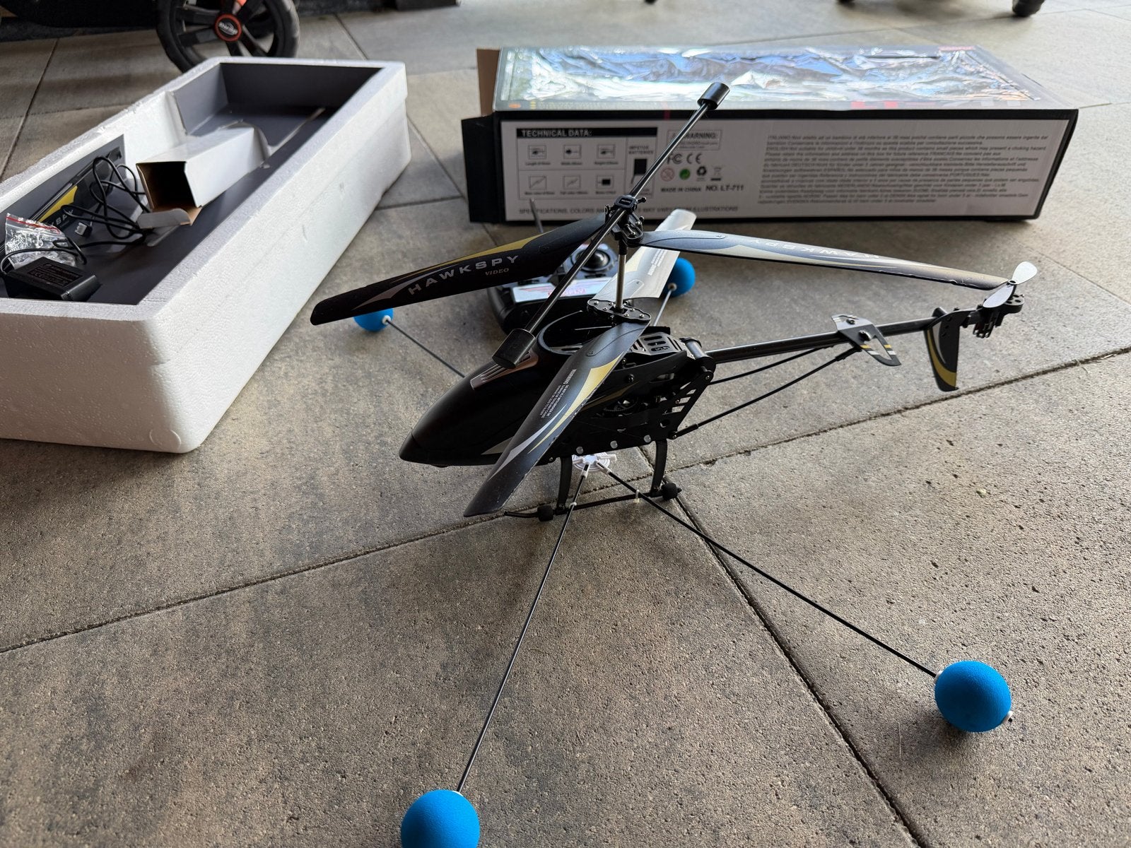 EGOFLY HAWKSPY LT-711 RC Helikopter VOOR ONDERDELEN, Hobby en Vrije tijd, Modelbouw | Radiografisch | Helikopters en Quadcopters