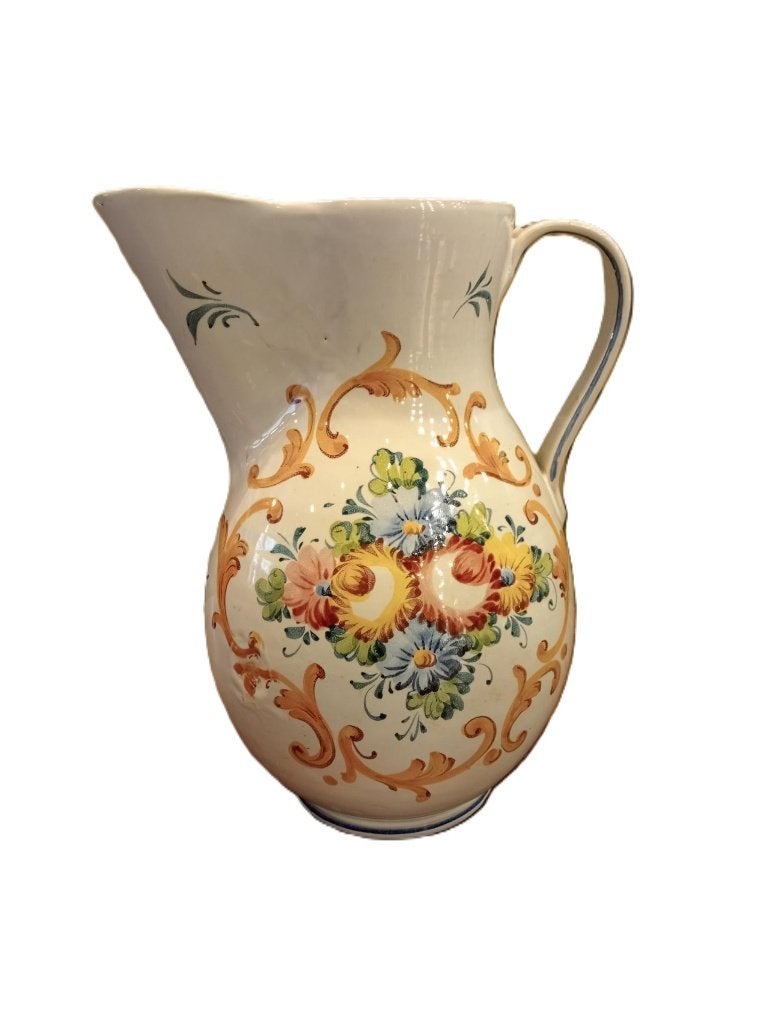Italiaanse kruik, handbeschilderd., Antiek en Kunst, Ophalen of Verzenden
