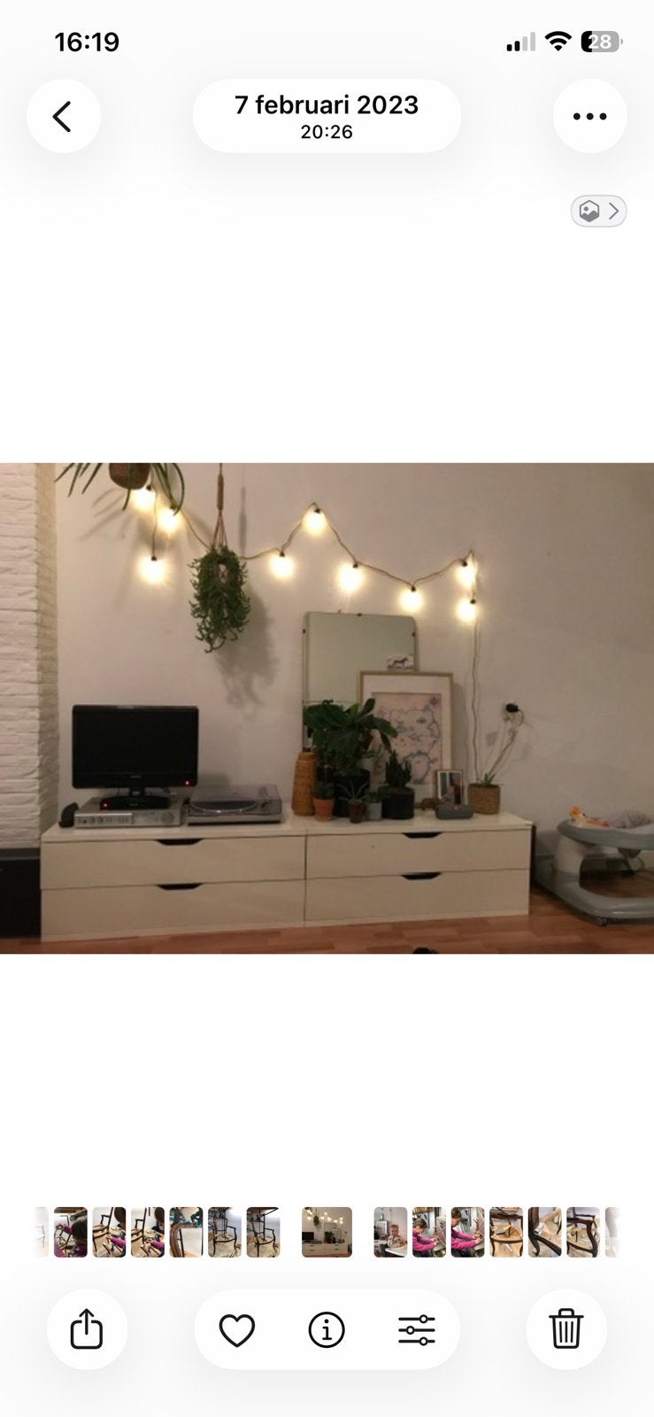 2 witte ladekasten Ikea, Ophalen, 25 tot 50 cm, 50 tot 100 cm, Minder dan 100 cm