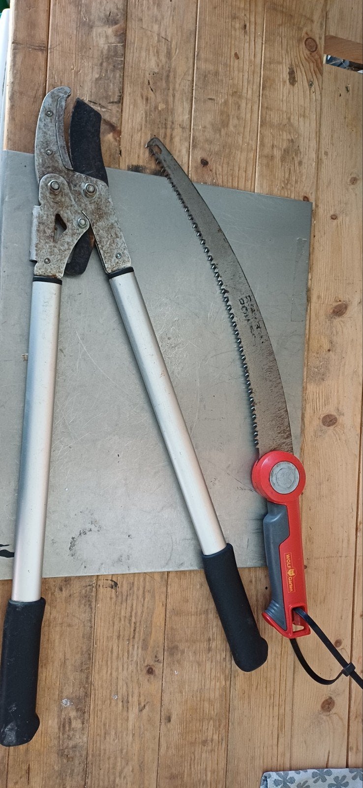 Snoeischaar en takkenzaag, Ophalen, Gebruikt, Overige soorten, Wolf Garten (zaag)