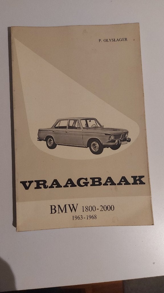 Boek vraagbaak BMW 1800-2000, Gelezen, Ophalen of Verzenden, BMW, P. Olyslager