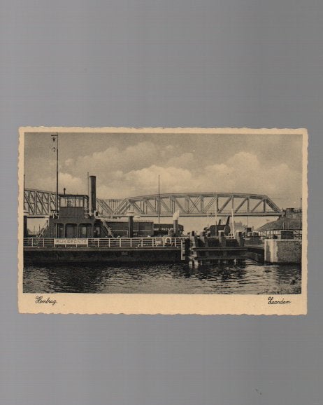 Zaandam Amsterdam Rijks Pont Noordzeekanaal Hembrug, Ophalen of Verzenden, 1920 tot 1940, Ongelopen, Noord-Holland