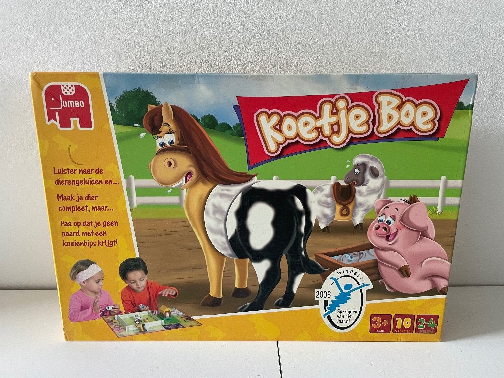 Koetje Boe - Jumbo bordspel voor 2-4 spelers, Een of twee spelers, Ophalen of Verzenden, Zo goed als nieuw, Jumbo