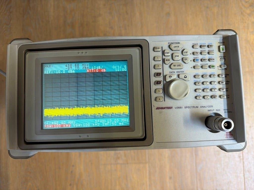 Advantest spectrum analyzer U-3661 (tot 26,5 GHz), Ophalen of Verzenden, Gebruikt, Overige meters