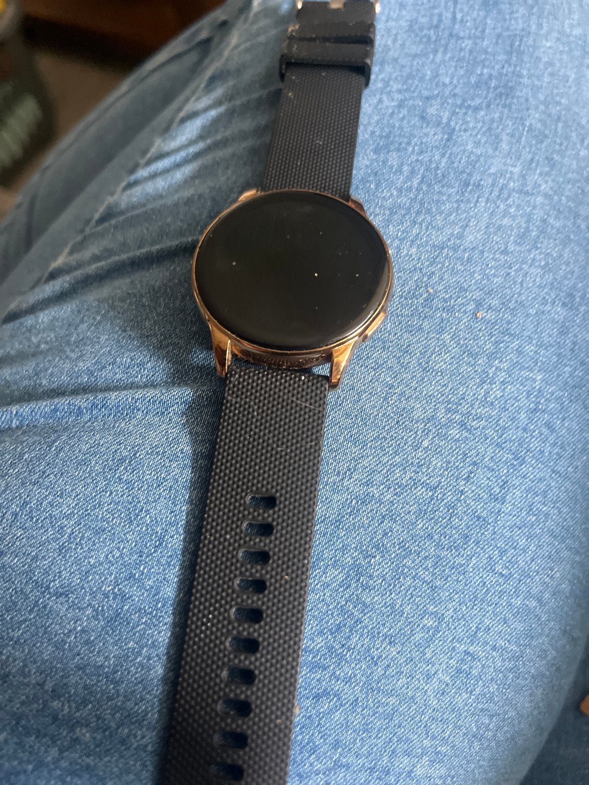 Stijlvolle smartwatch met zwart bandje