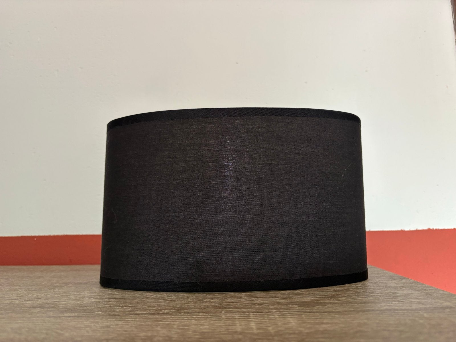 Antraciete lampenkap, ovaal, textiel, 20 cm diameter, Ophalen, Zwart, Zo goed als nieuw, Textiel