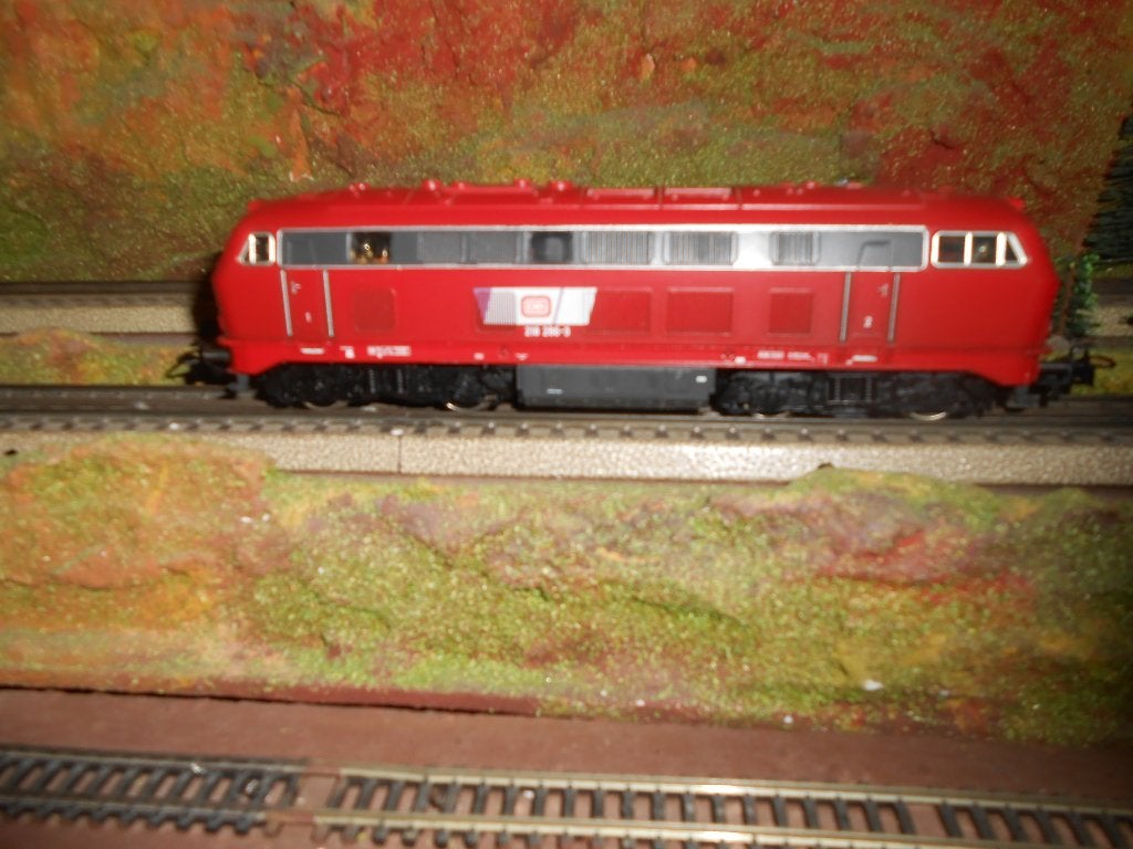 Märklin Primex 3019 Diesellok Br 218 rood van de DB, Wisselstroom, Locomotief, Ophalen of Verzenden, Zo goed als nieuw