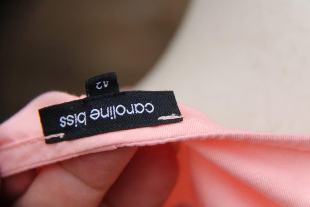 Jurk zalm Caroline Biss mt 42 Vaste prijs, Maat 42/44 (L), Ophalen of Verzenden, Zo goed als nieuw, Knielengte
