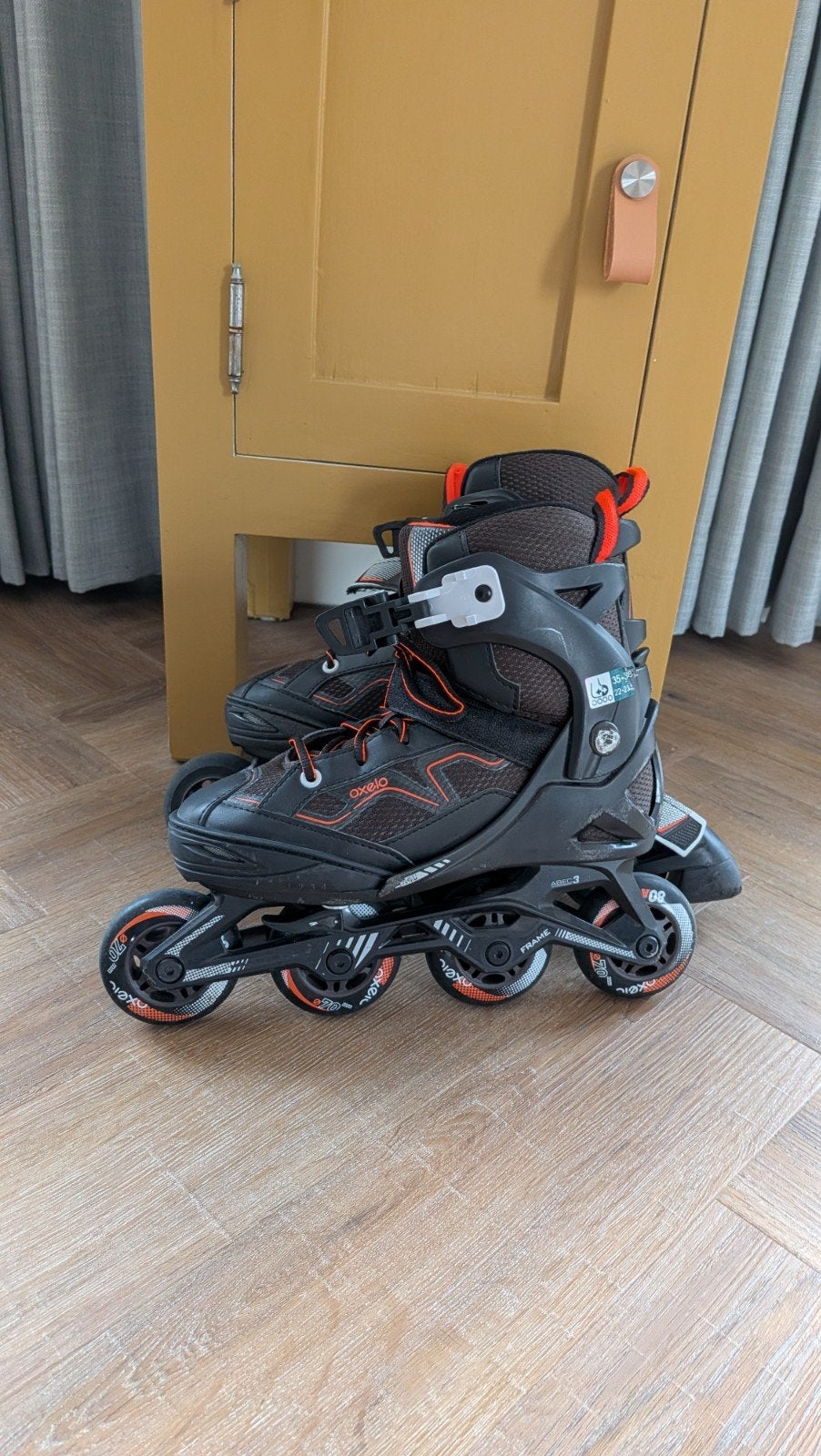 Oxelo verstelbare inline skates, maat 35-38, Overige merken, Kinderen, Ophalen of Verzenden, Inline skates 4 wielen
