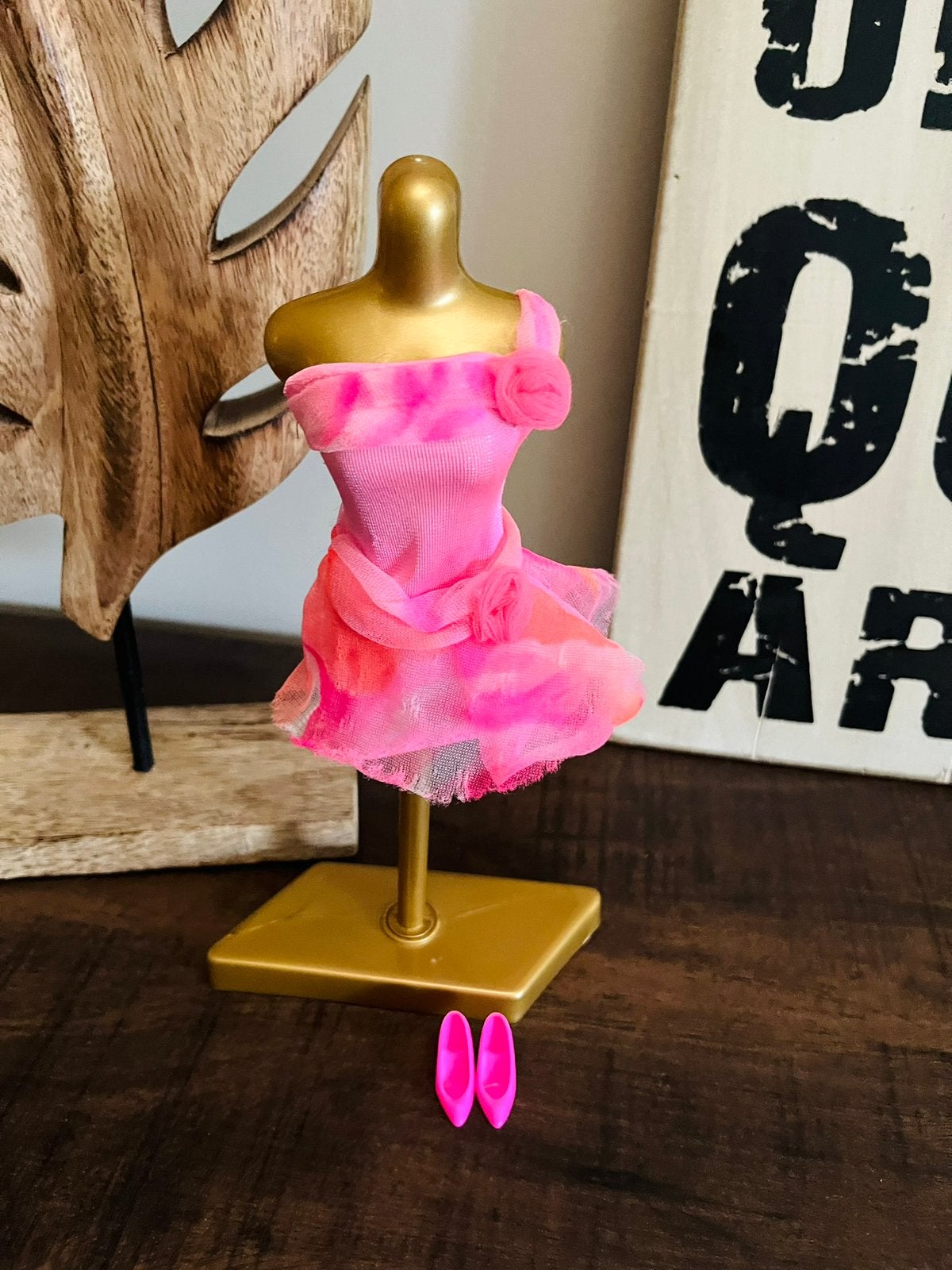 Vintage barbie jurk special expressions, Ophalen of Verzenden, Gebruikt, Barbie