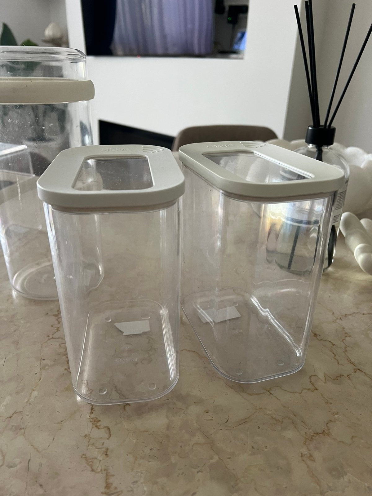 Mepal 2 x voorraadbus 1500 ml, Ophalen, Zo goed als nieuw