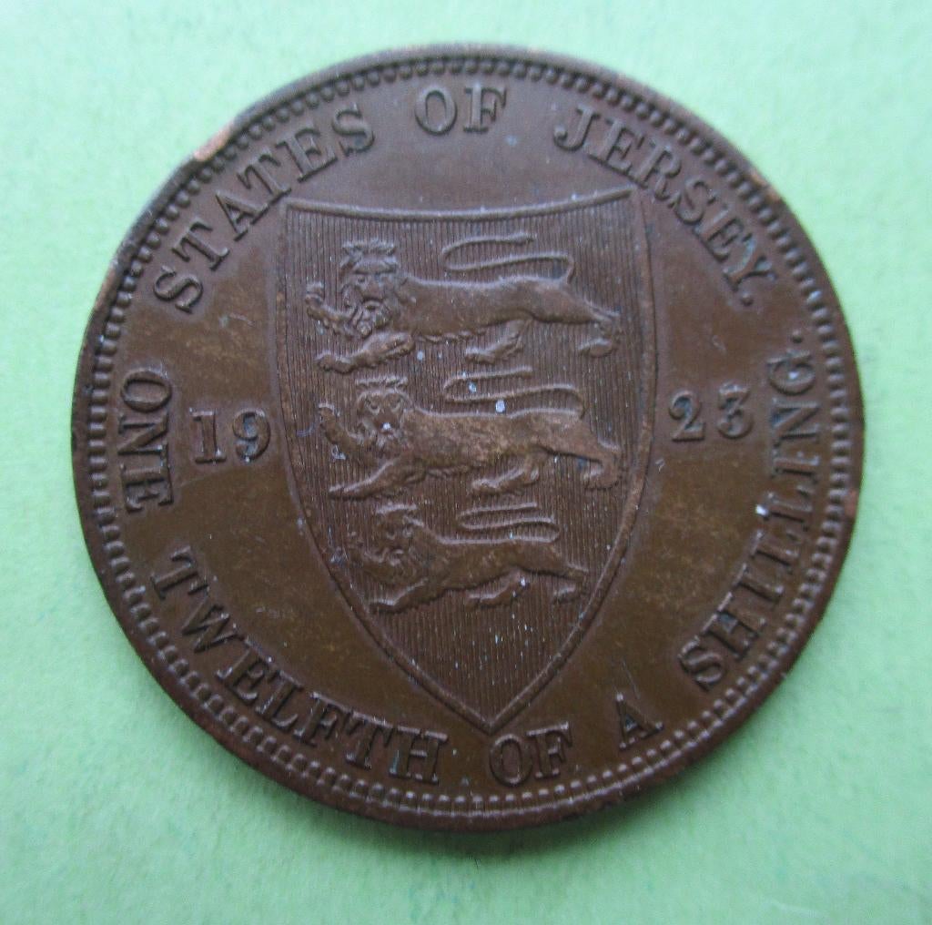 Jersey 1/12 shilling, 1923, Verzenden, Overige landen, Losse munt, Zilver