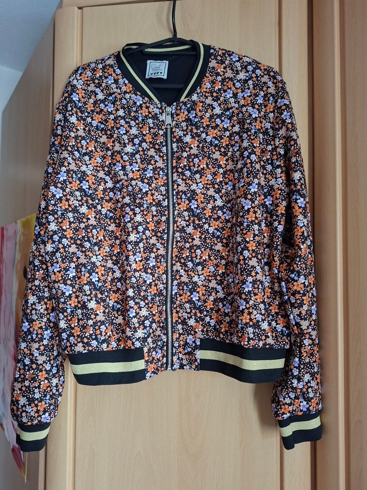 Bloemen bomberjack maat L - Niet gedragen, Sweet Jewellery, Meerkleurig, Maat 42/44 (L), Nieuw