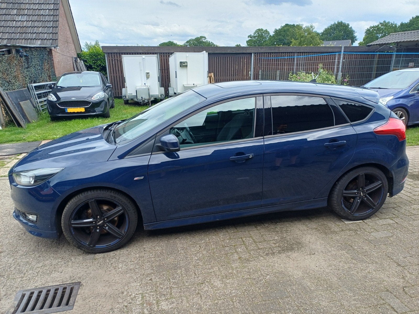 Ford Focus st line 1.5 Ecoboost 150pk 5-deurs 2017 Blauw, Auto's, 1498 cc, 1225 kg, 4 cilinders, Blauw