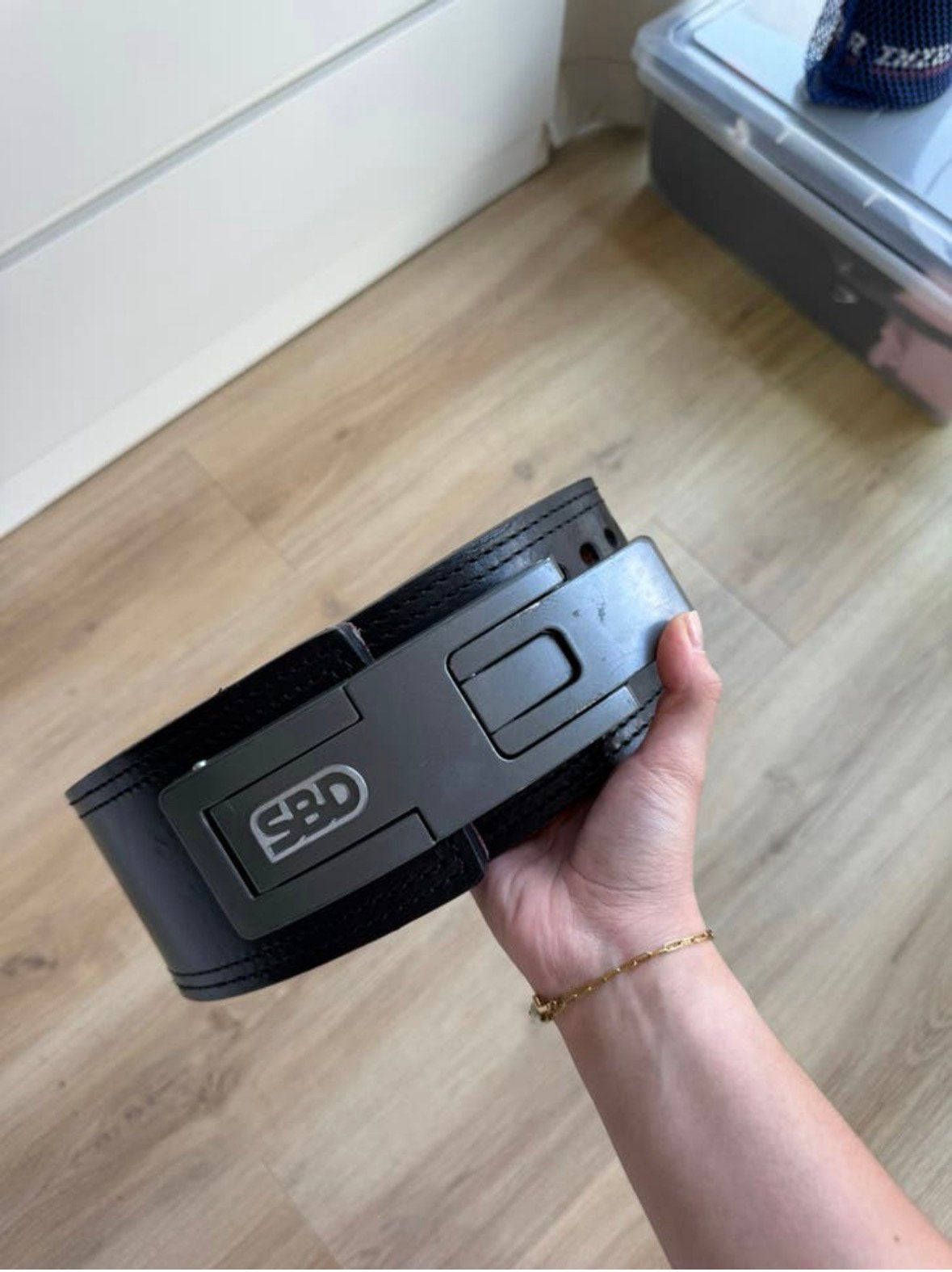 Sbd powerlifting belt 13mm maat S, Ophalen of Verzenden, Gebruikt, Halterriem