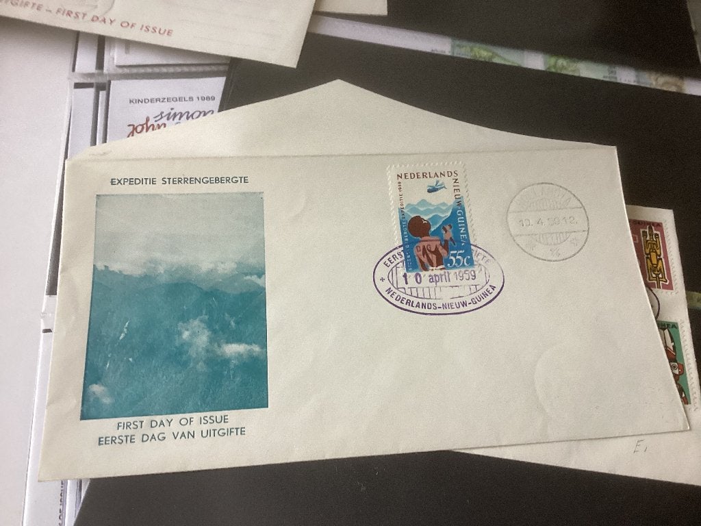 No5325 Nieuw Guinea E2 Heb ook Nederland jaargangen fdc 1963, Ophalen, Onbeschreven, Europa